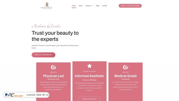 aestheticsstudiobyescobar.com screenshot