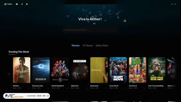 aether.bar screenshot
