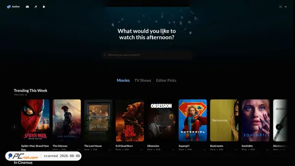 aether.bar screenshot