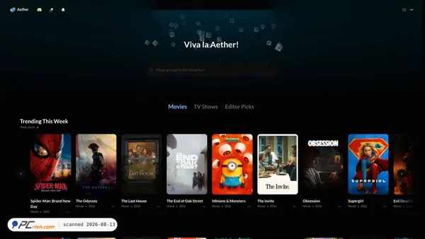aether.cx screenshot