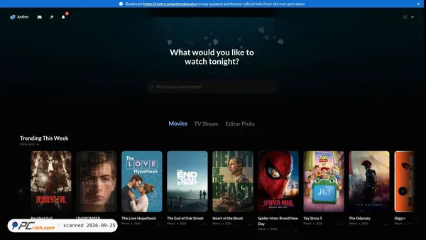 aether.ist screenshot