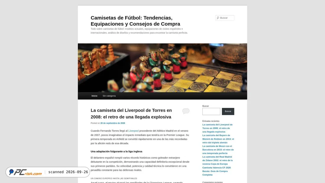 Captura de ecrã de aficionfutbolera.com