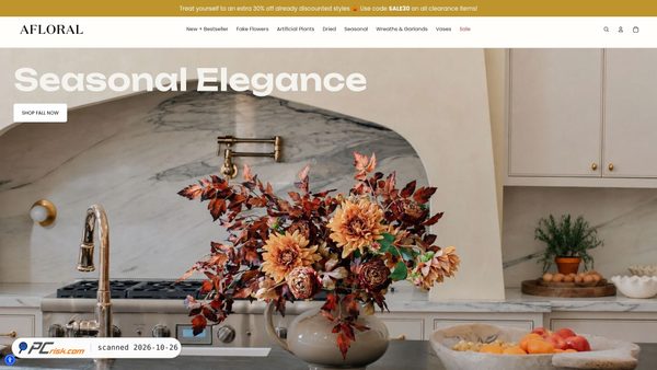 Screenshot di afloral.com