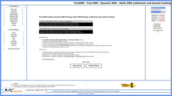 afraid.org screenshot