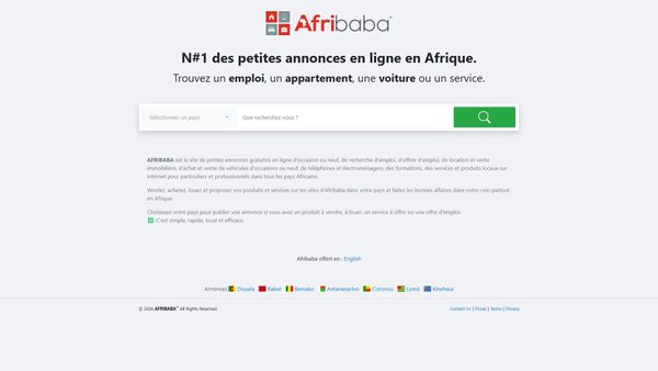 afribaba.com screenshot