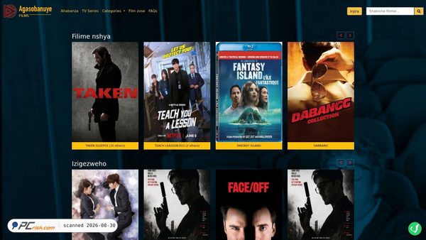 agasobanuyefilms.com Screenshot