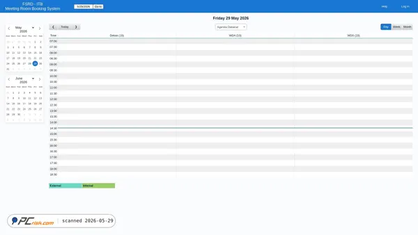agenda.fsrd.itb.ac.id screenshot