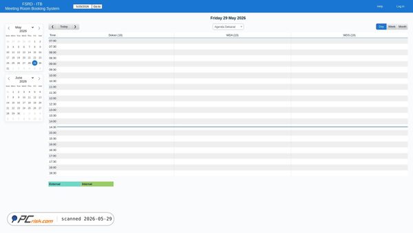 agenda.fsrd.itb.ac.id screenshot