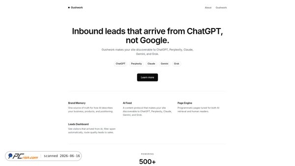 agent-gush-ai.com screenshot