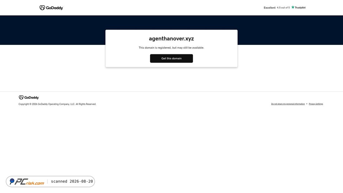 Screenshot of agenthanover.xyz