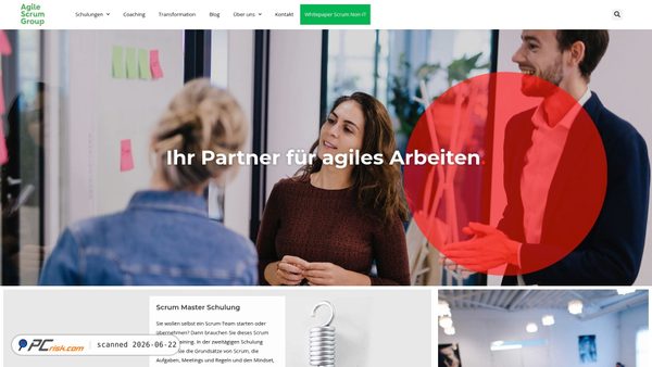 agilescrumgroup.de screenshot