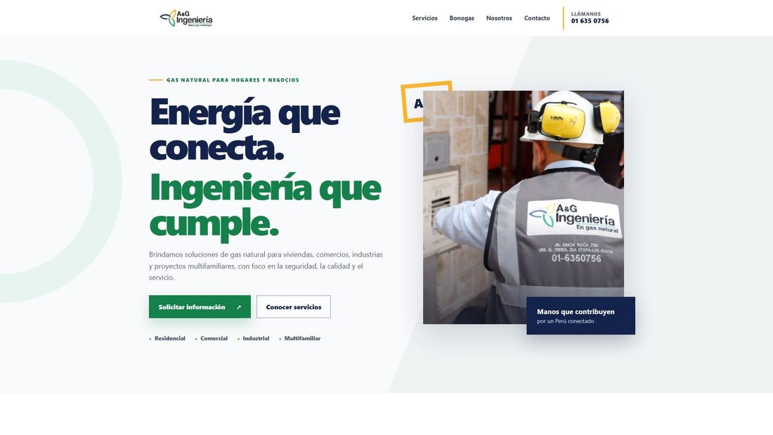 Screenshot di agingenieria.com.pe