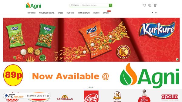 agnifoods.co.uk Screenshot