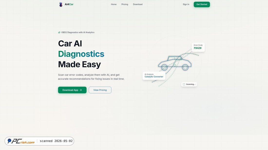 Screenshot of ai4car.app