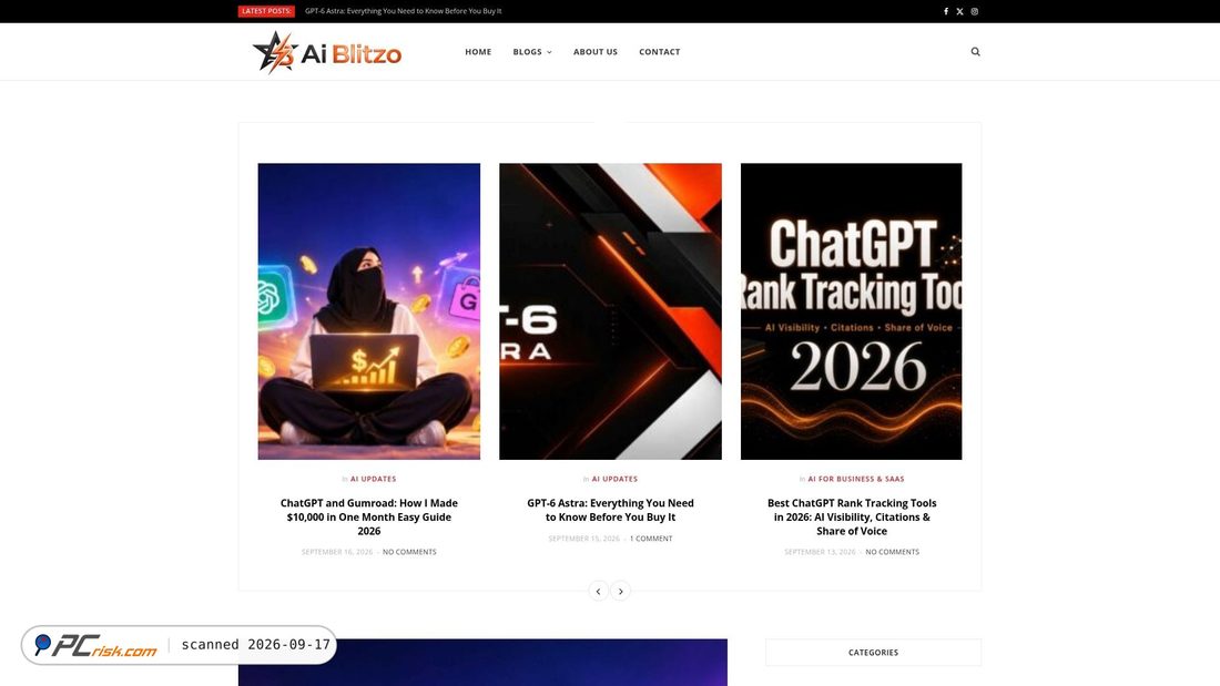 Captura de ecrã de aiblitzo.com