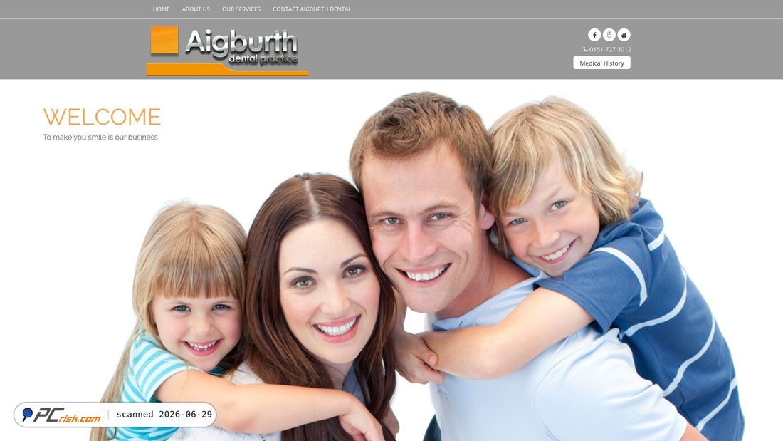 Screenshot of aigburthdentalpractice.co.uk
