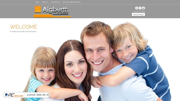 aigburthdentalpractice.co.uk screenshot