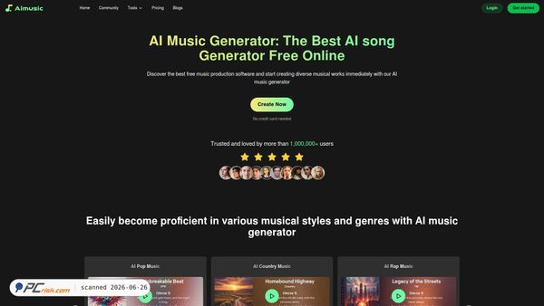 aimusic.fm screenshot