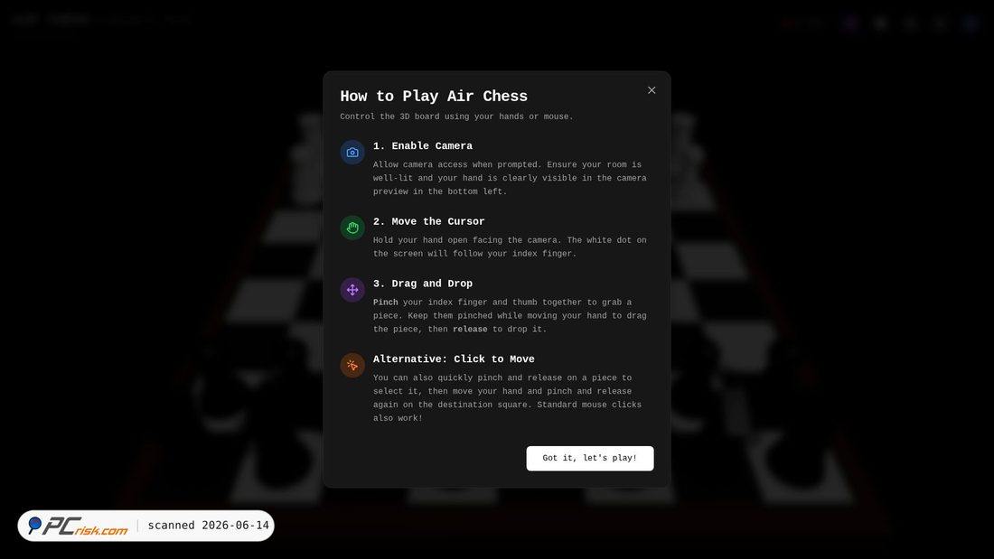Screenshot of air-chesss.netlify.app