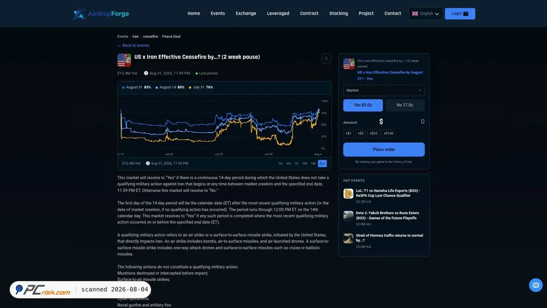 Screenshot of airdropforge.net