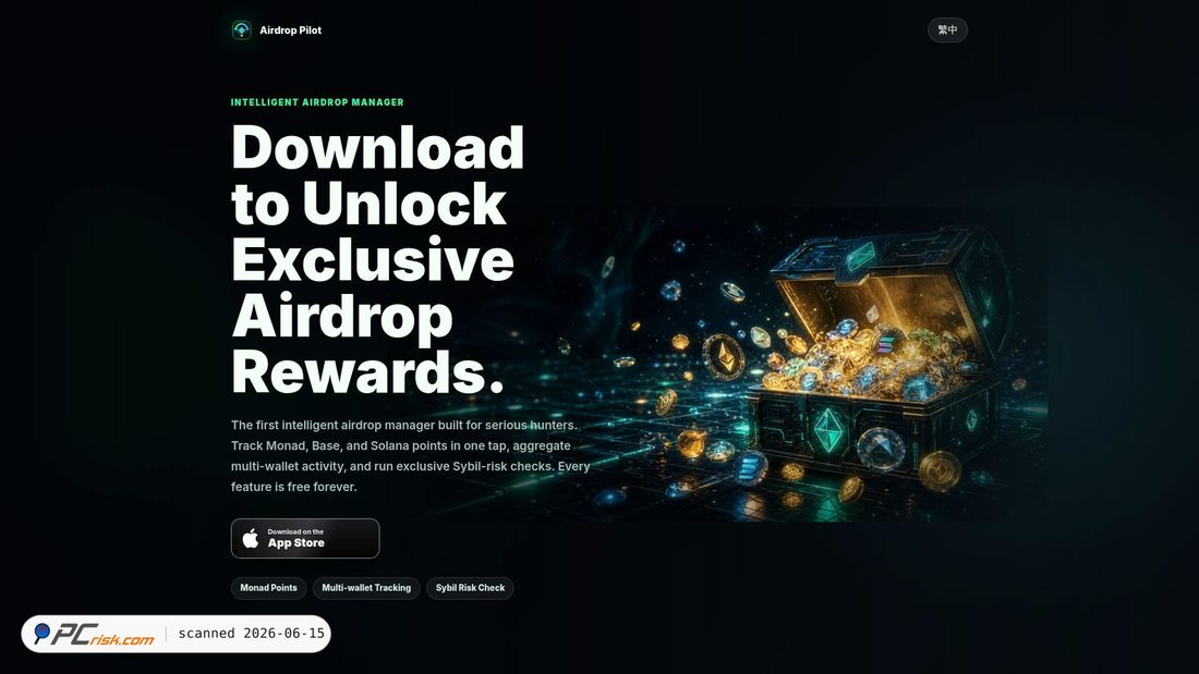 Screenshot of airdroppilot.mom