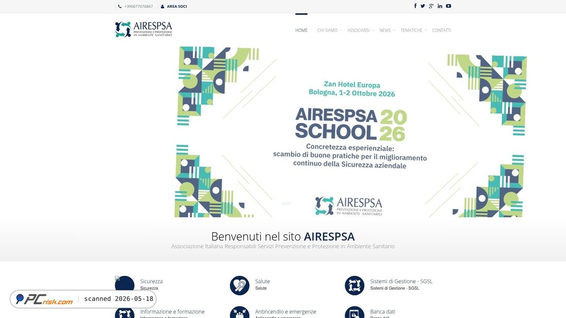 Screenshot di airespsa.it