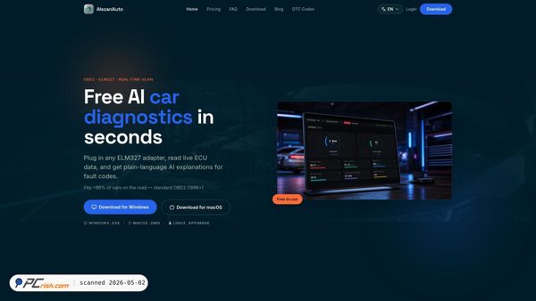 aiscanauto.com screenshot