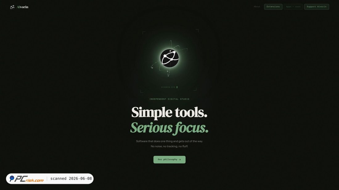 Screenshot of aivorins.github.io