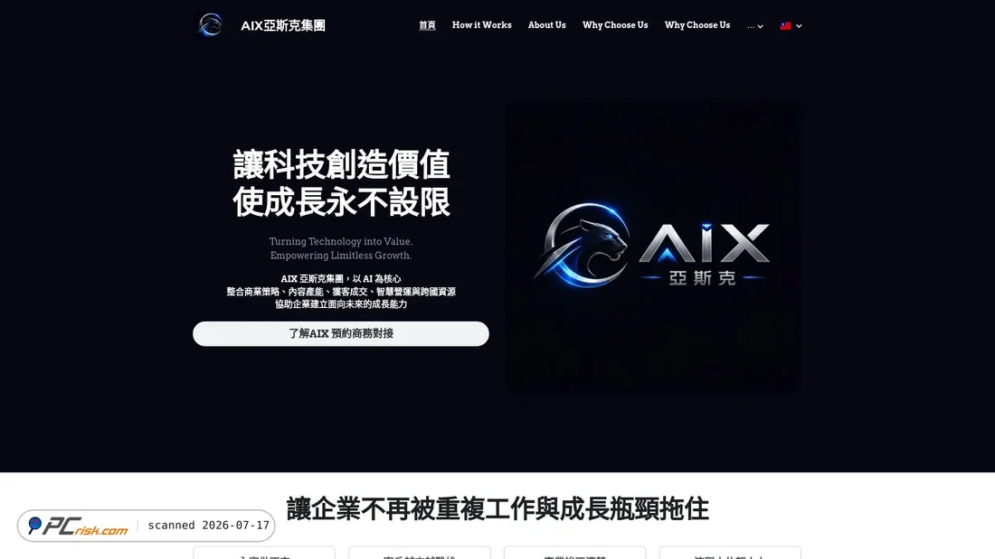 Screenshot of aixgroup1.com