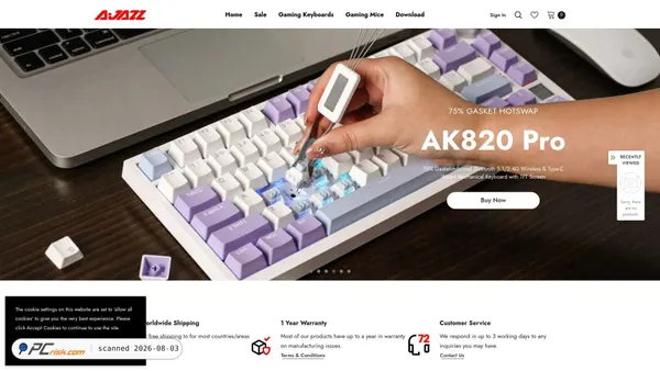 ajazzstore.com screenshot