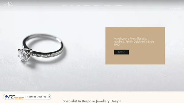 akabespokejewellers.com screenshot