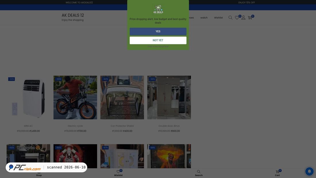 Screenshot of akdeals12.com