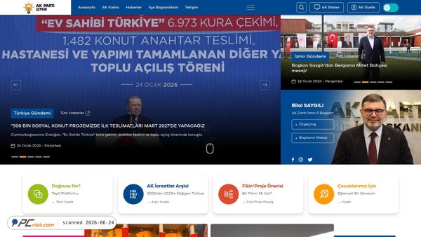 akpartiizmir.com.tr screenshot