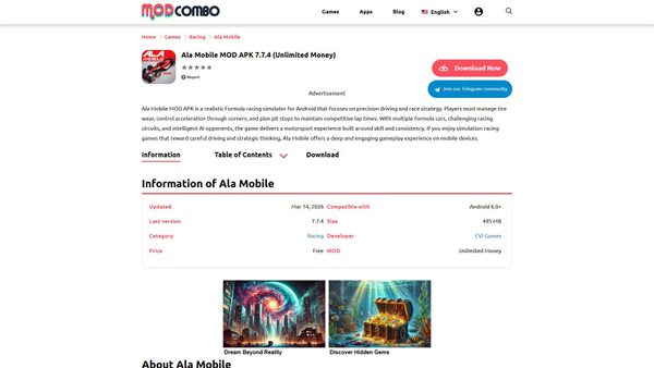 ala-mobile.modcombo.com screenshot