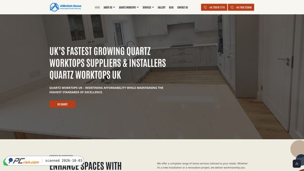 Captura de ecrã de albritishstone.co.uk