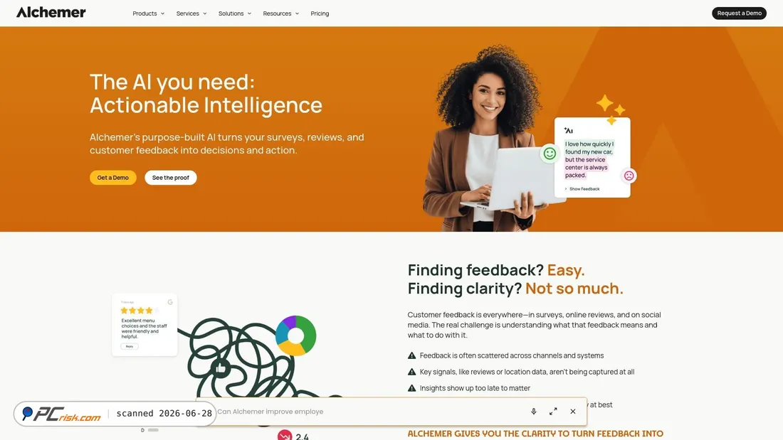 Zrzut ekranu alchemer.com