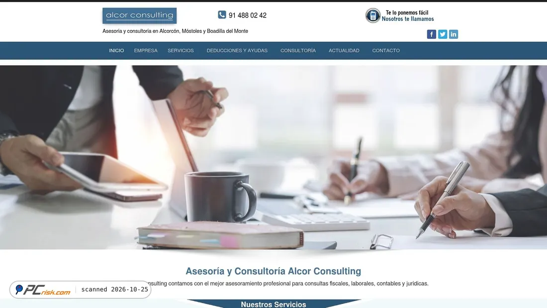 Screenshot of alcorconsulting.es