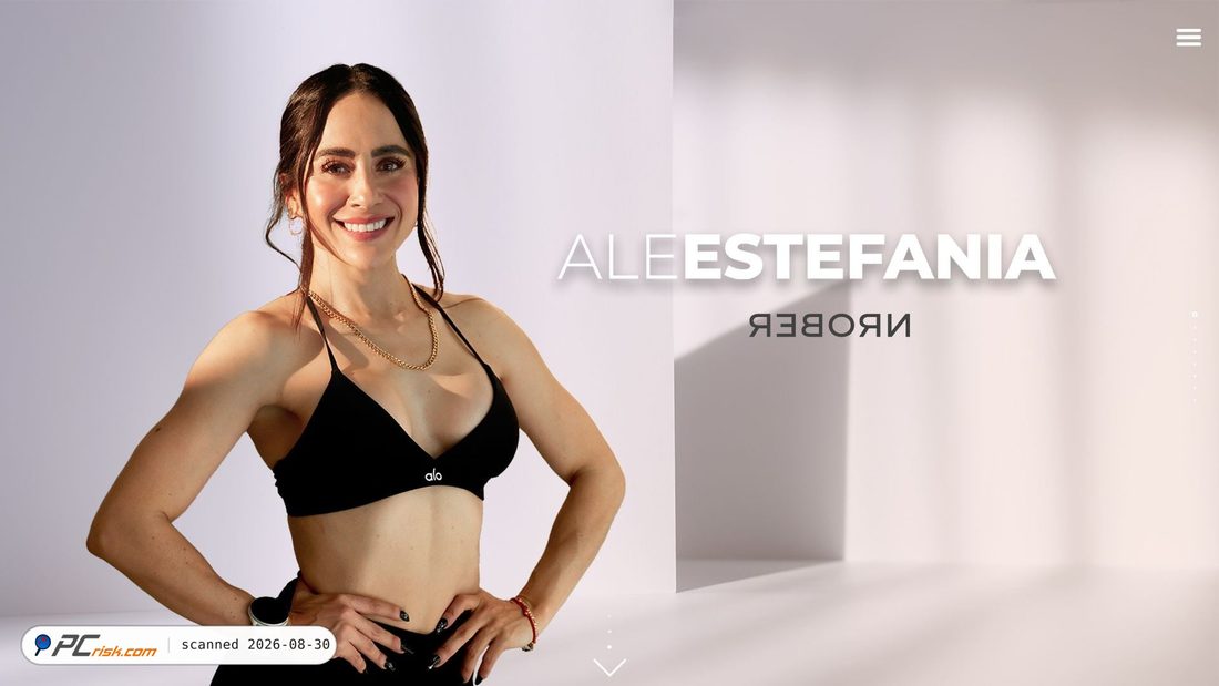 Screenshot of aleestefania.com