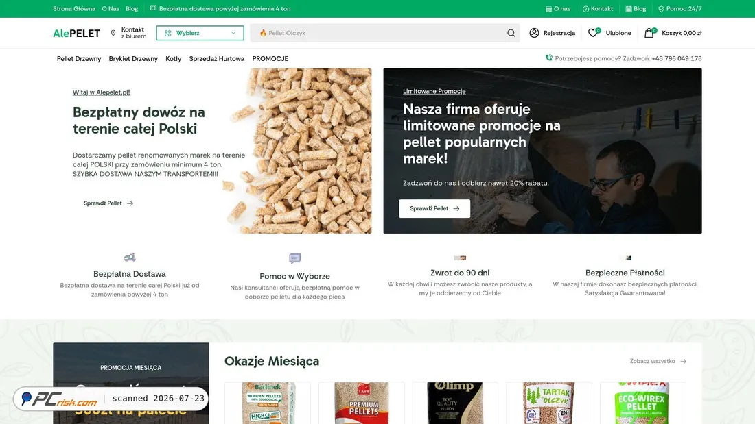 Screenshot of alepelet.pl