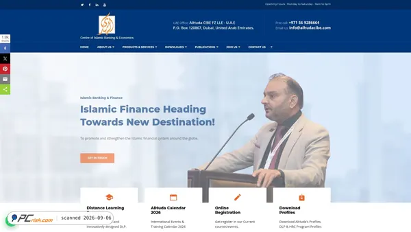 Captura de ecrã de alhudacibe.com