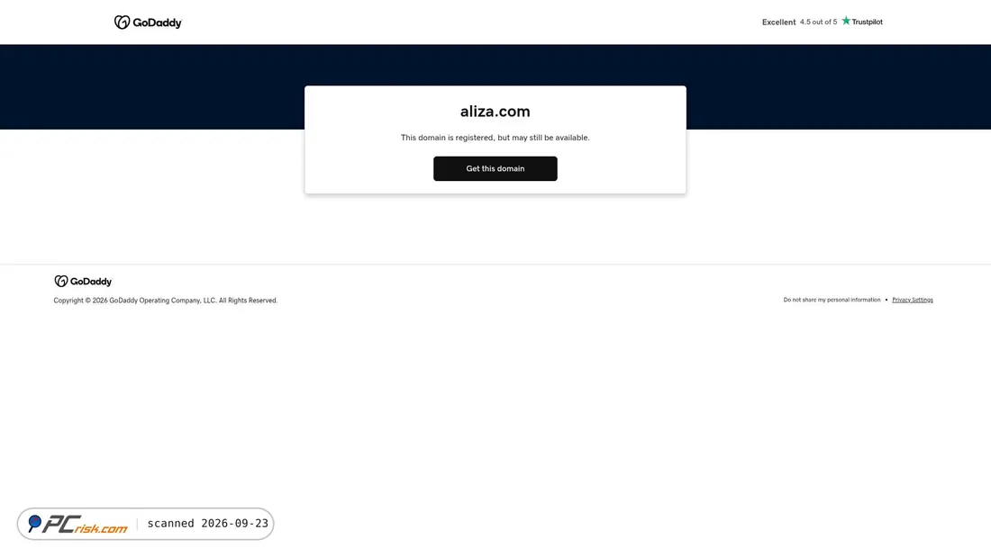 Screenshot of aliza.com