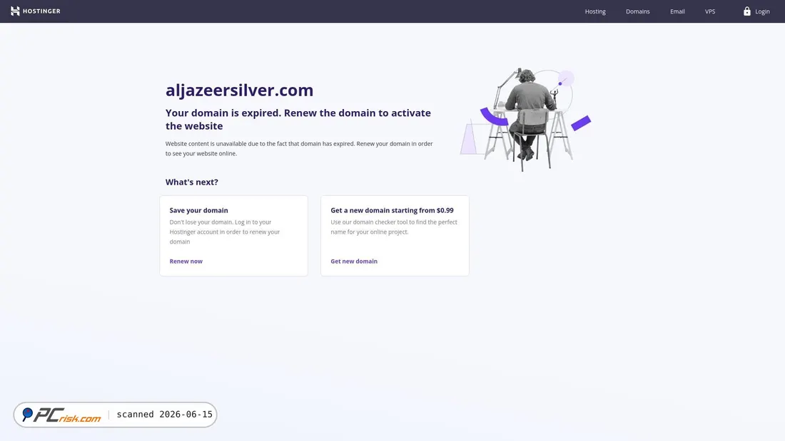 Screenshot di aljazeersilver.com