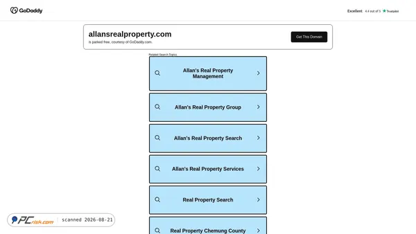 allansrealproperty.com screenshot