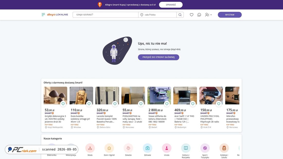 Screenshot di allegrolokalnie.pl-73462535.shop