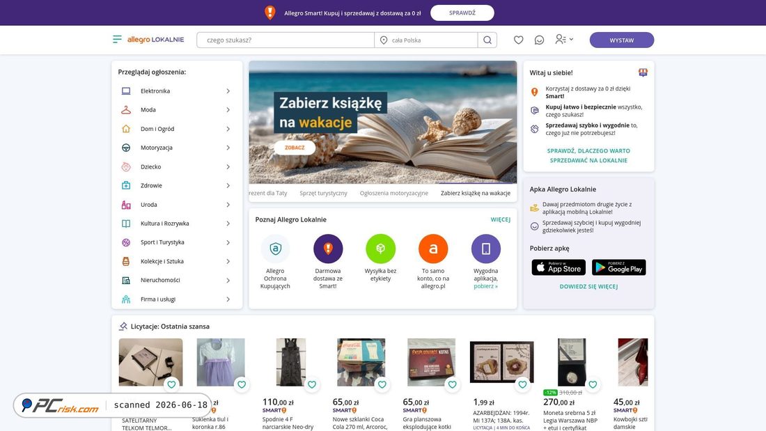 Screenshot of allegrolokalnie.prywatne-ogloszenie830102.shop