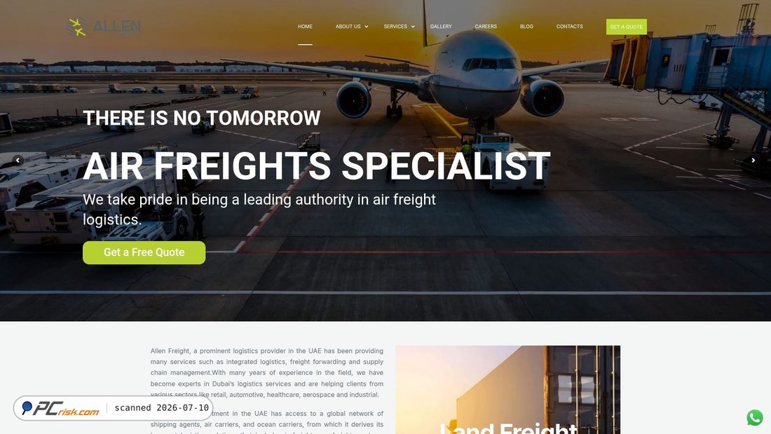 Screenshot of allenfreight.net