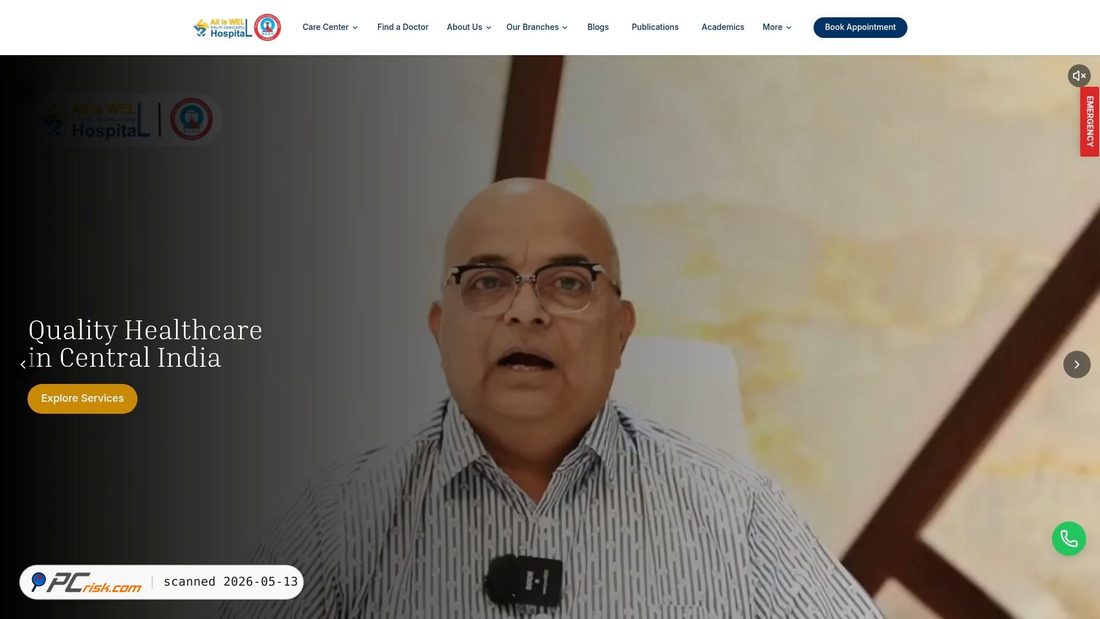 Screenshot di alliswellhospital.com