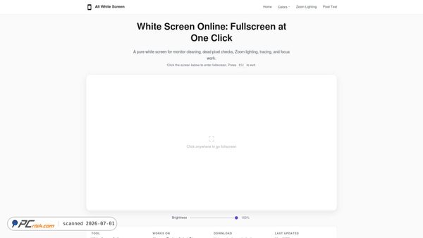 allwhitescreen.org screenshot