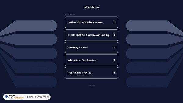 allwish.me screenshot