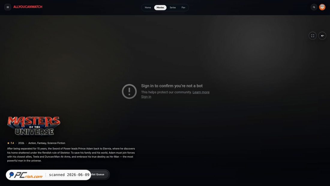 Screenshot of allyoucanwatch.net